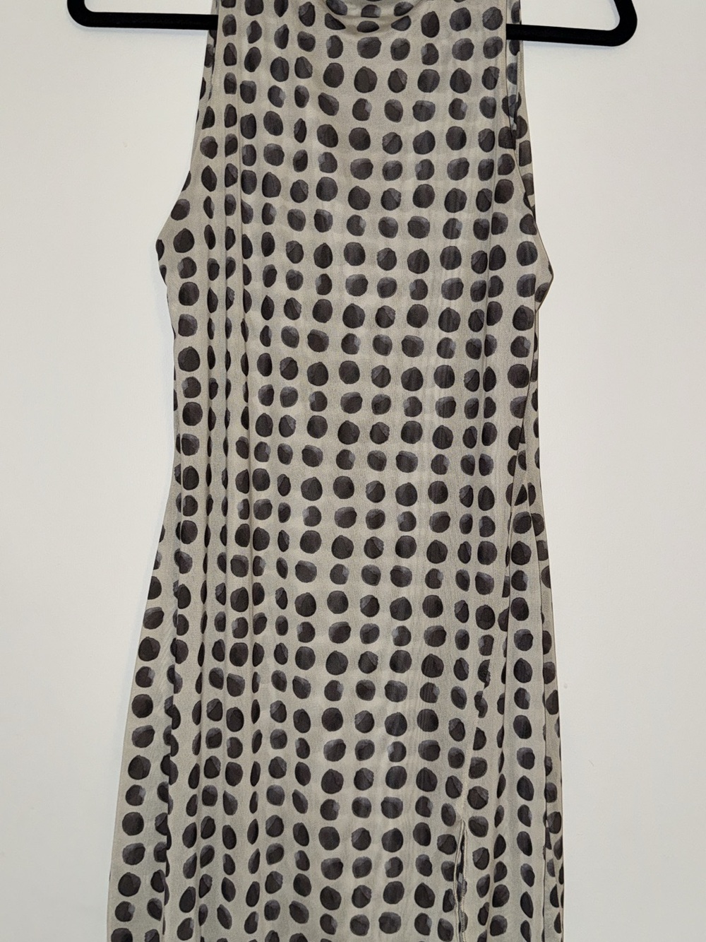 RESA Cream and Black Polka Dot Shell Top
